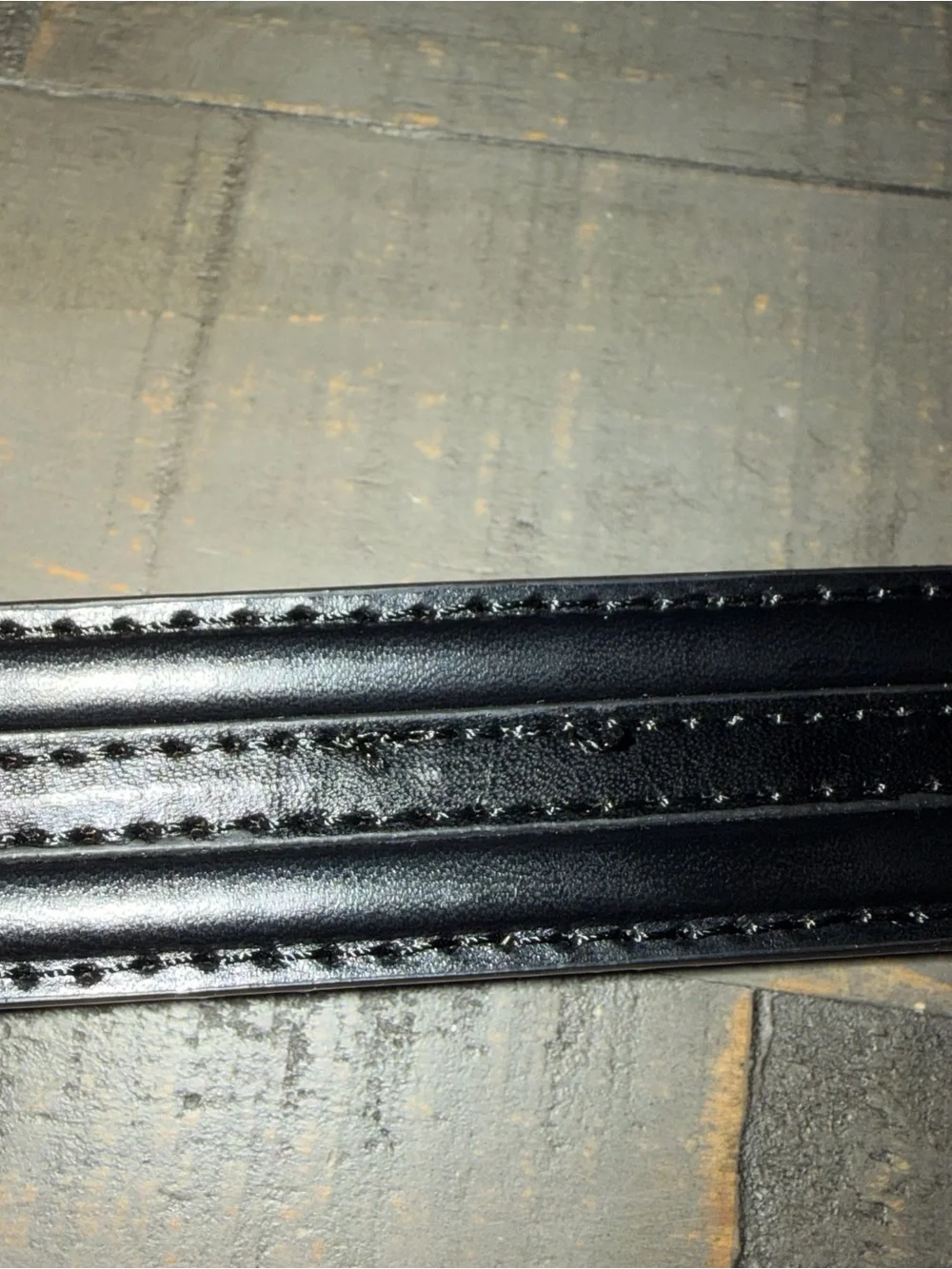 Black Genuine Leather Men's Belt size 40‎